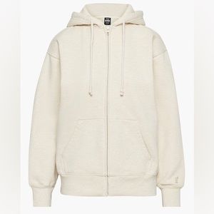 Aritzia TNA Extra Fleece Boyfriend zip-up hoodie
